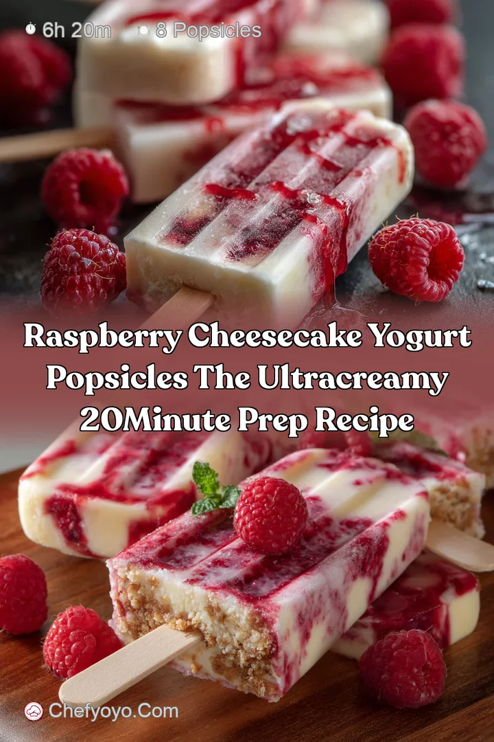 Raspberry Cheesecake Yogurt Popsicles The UltraCreamy 20Minute Prep Recipe