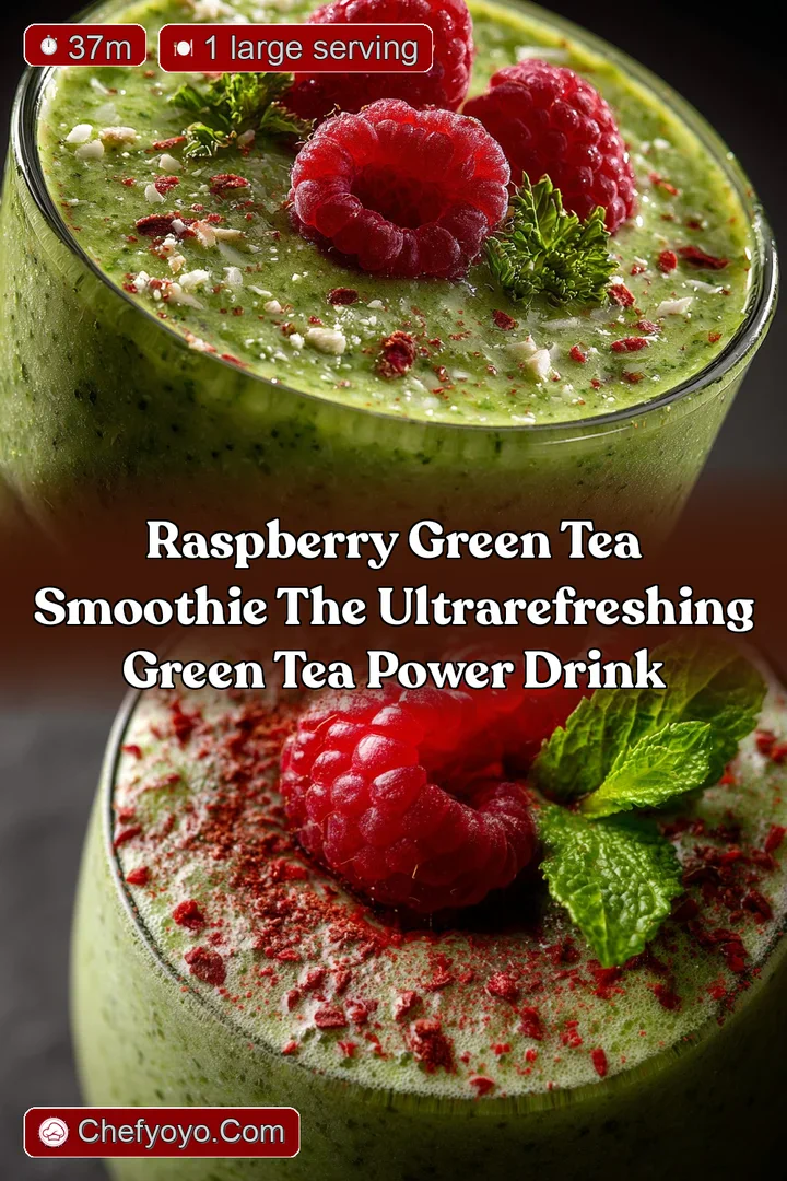 Raspberry Green Tea Smoothie The UltraRefreshing Green Tea Power Drink