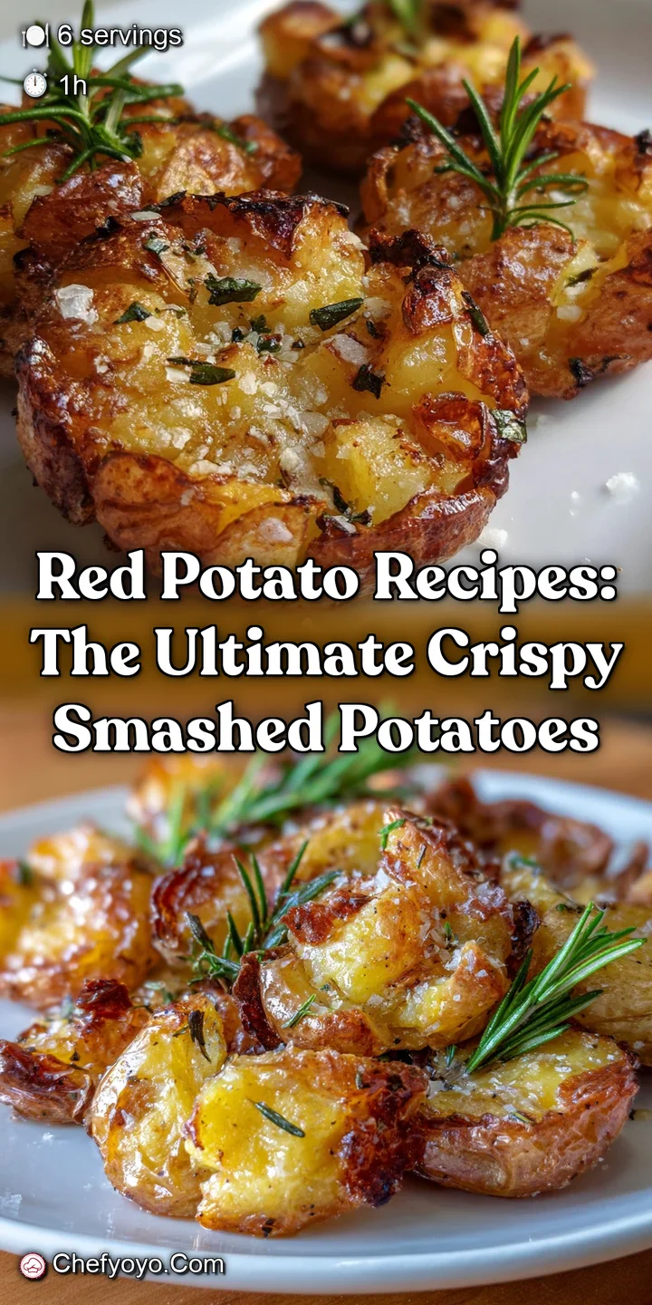 Red Potato Recipes: The Ultimate Crispy Smashed Potatoes