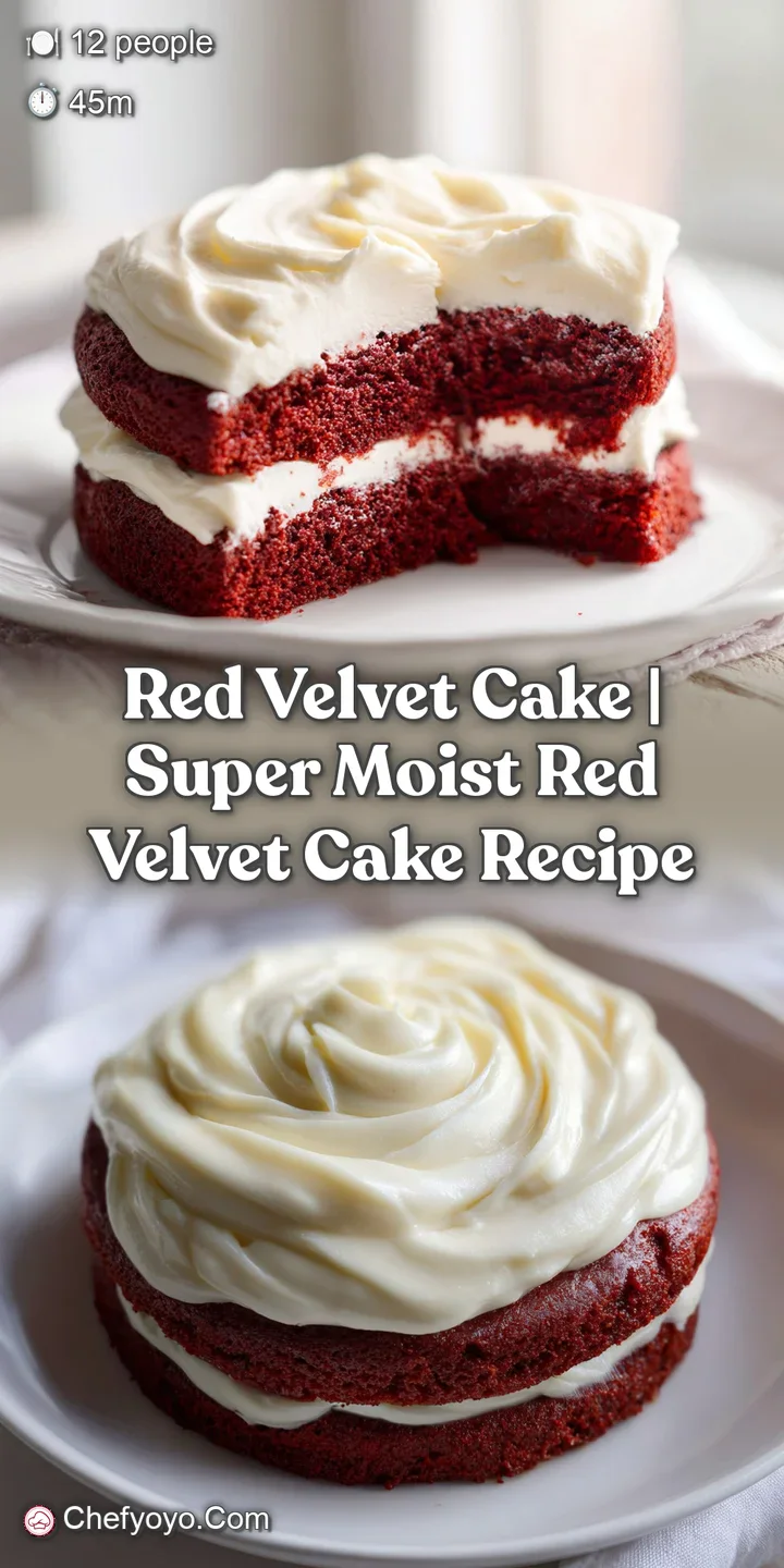 Macro shot of soft crimson cake layers paired with a luscious, creamy white frosting and a single fresh raspberry.