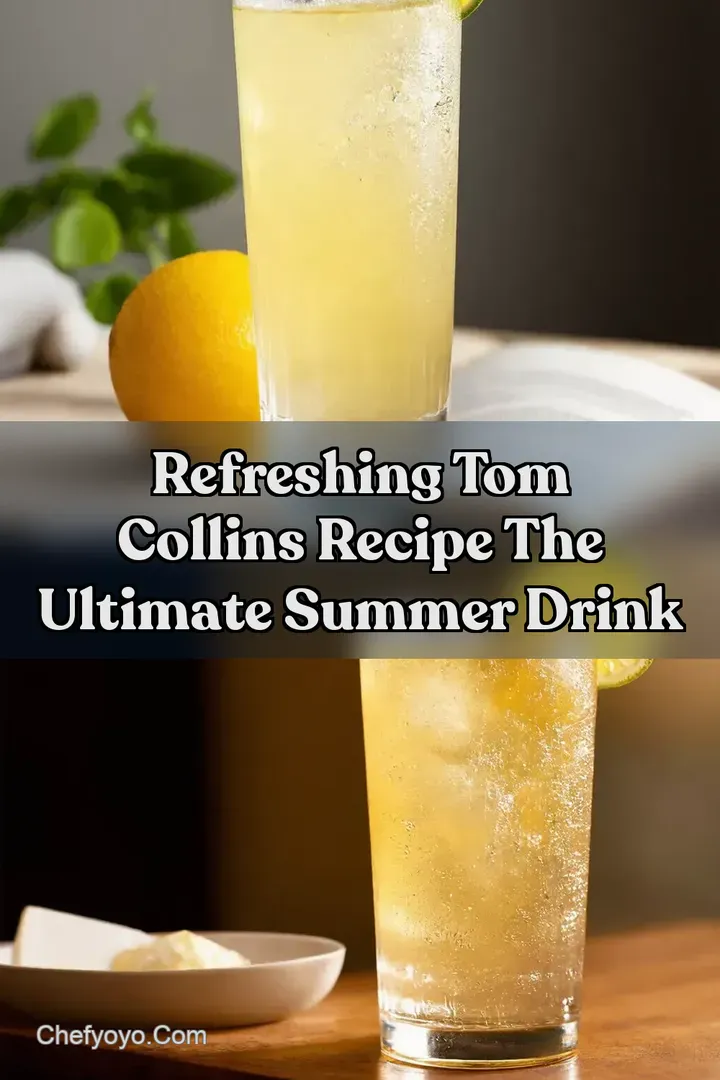Refreshing Tom Collins Recipe The Ultimate Summer Drink