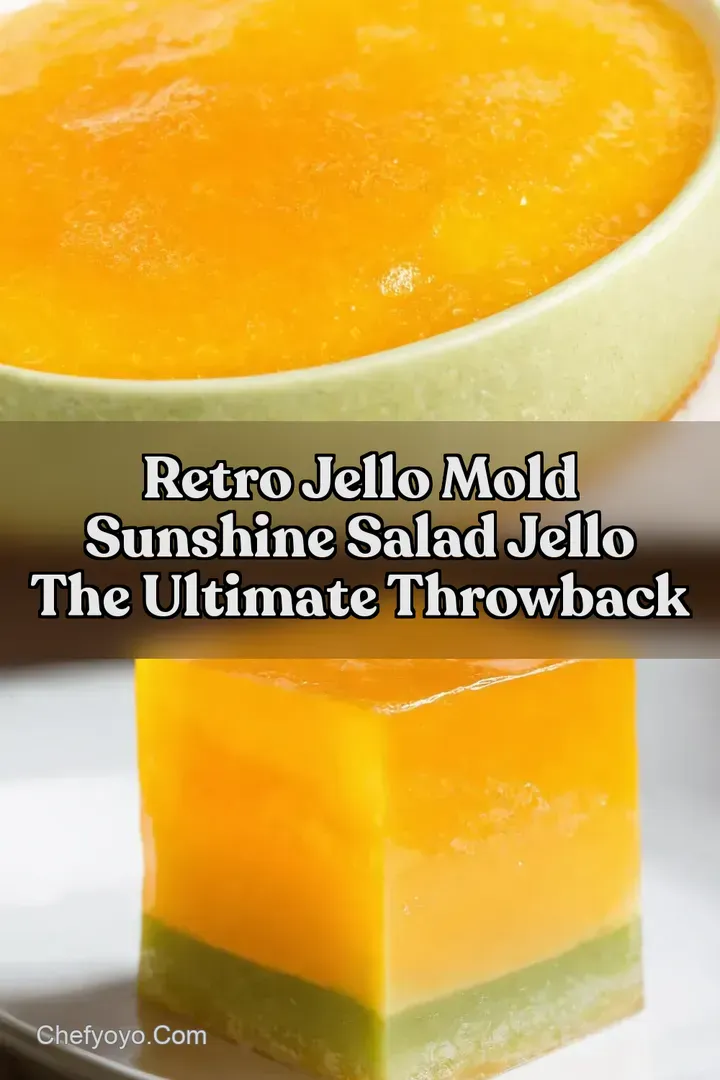 Retro Jello Mold Sunshine Salad Jello The Ultimate Throwback