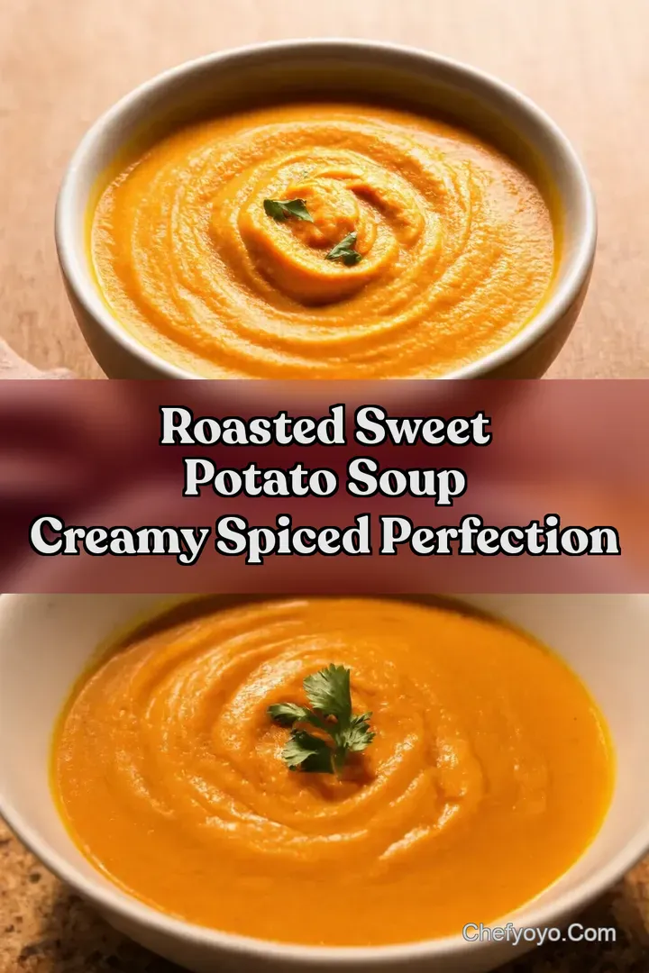 Roasted Sweet Potato Soup Creamy Spiced Perfection