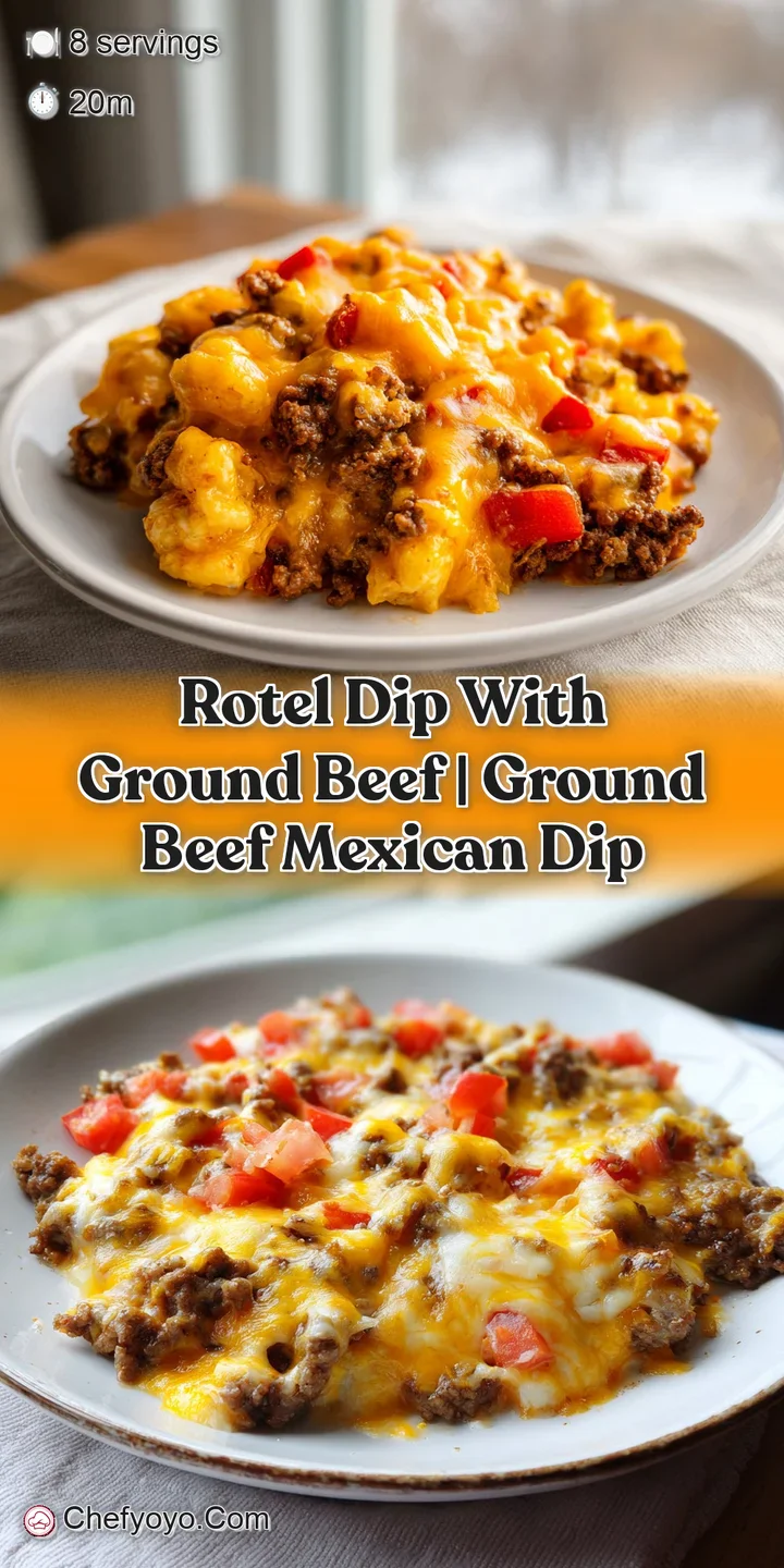 Extreme close-up of a tortilla chip lifting a string of gooey, melted cheese and savory browned beef crumbles.