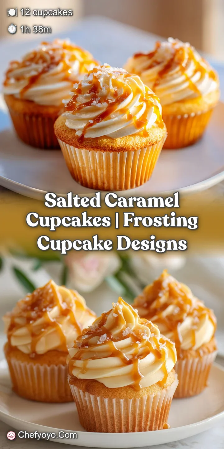 Extreme close-up of thick, amber caramel dripping from a fluffy golden cake topped with a swirl of buttercream.