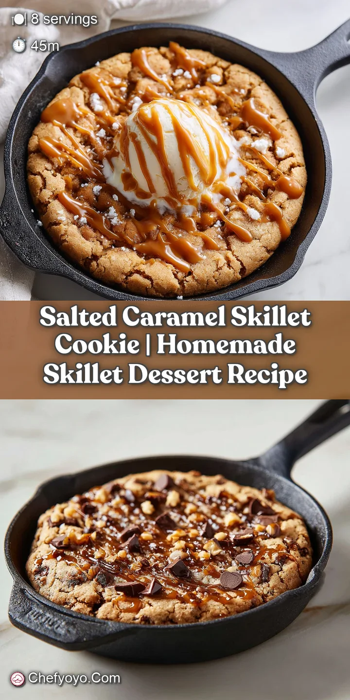 Close-up of a molten caramel center bursting from a baked cookie, sprinkled with coarse sea salt.