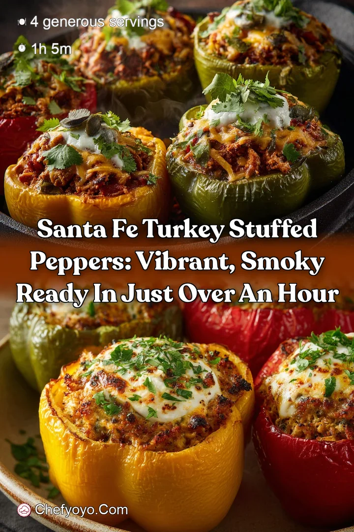 Santa Fe Turkey Stuffed Peppers: Vibrant Smoky Ready in Just Over an Hour