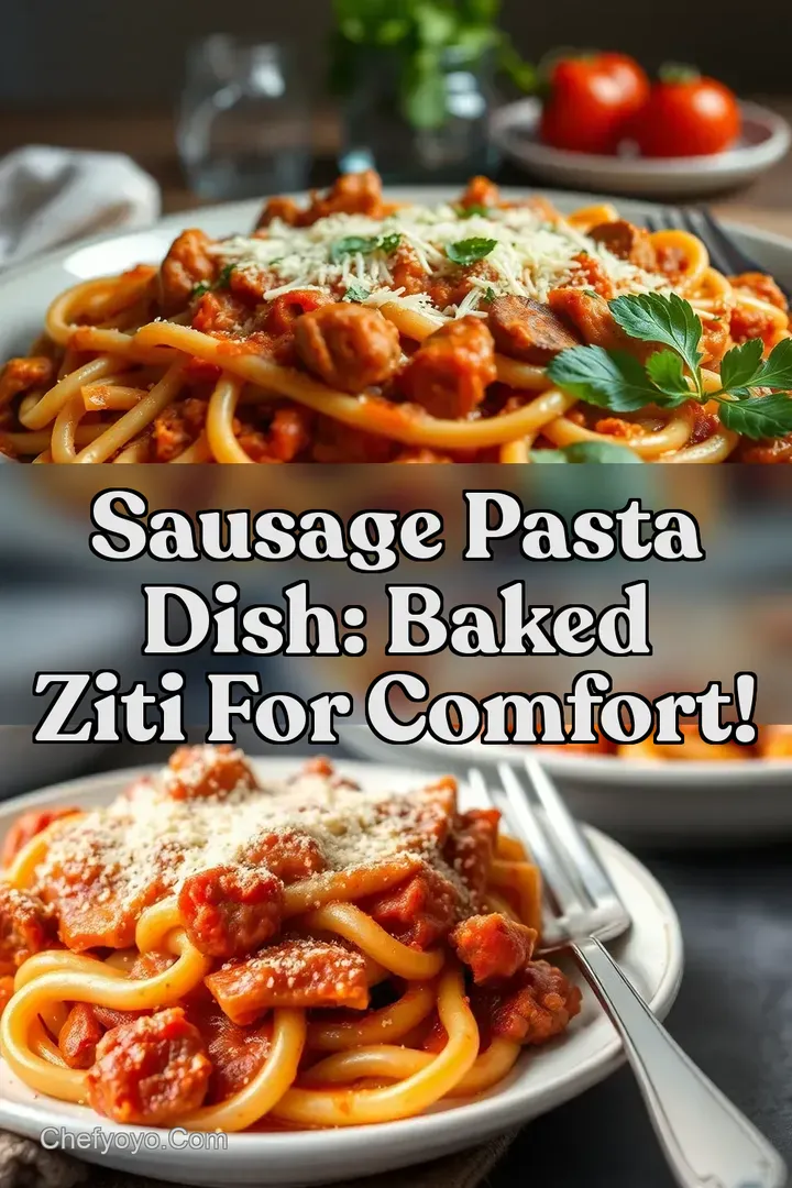 Sausage Pasta Dish: Baked Ziti for Comfort!