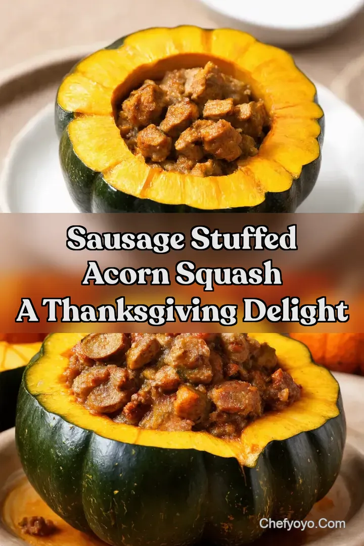 Sausage Stuffed Acorn Squash A Thanksgiving Delight