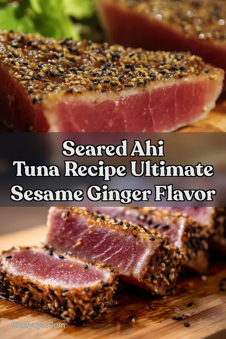 Seared Ahi Tuna Recipe Ultimate Sesame Ginger Flavor