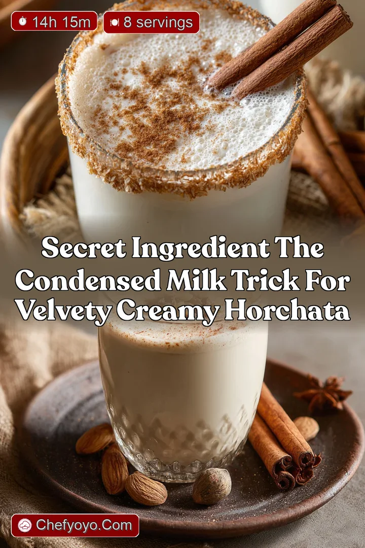 Secret Ingredient The Condensed Milk Trick for Velvety Creamy Horchata