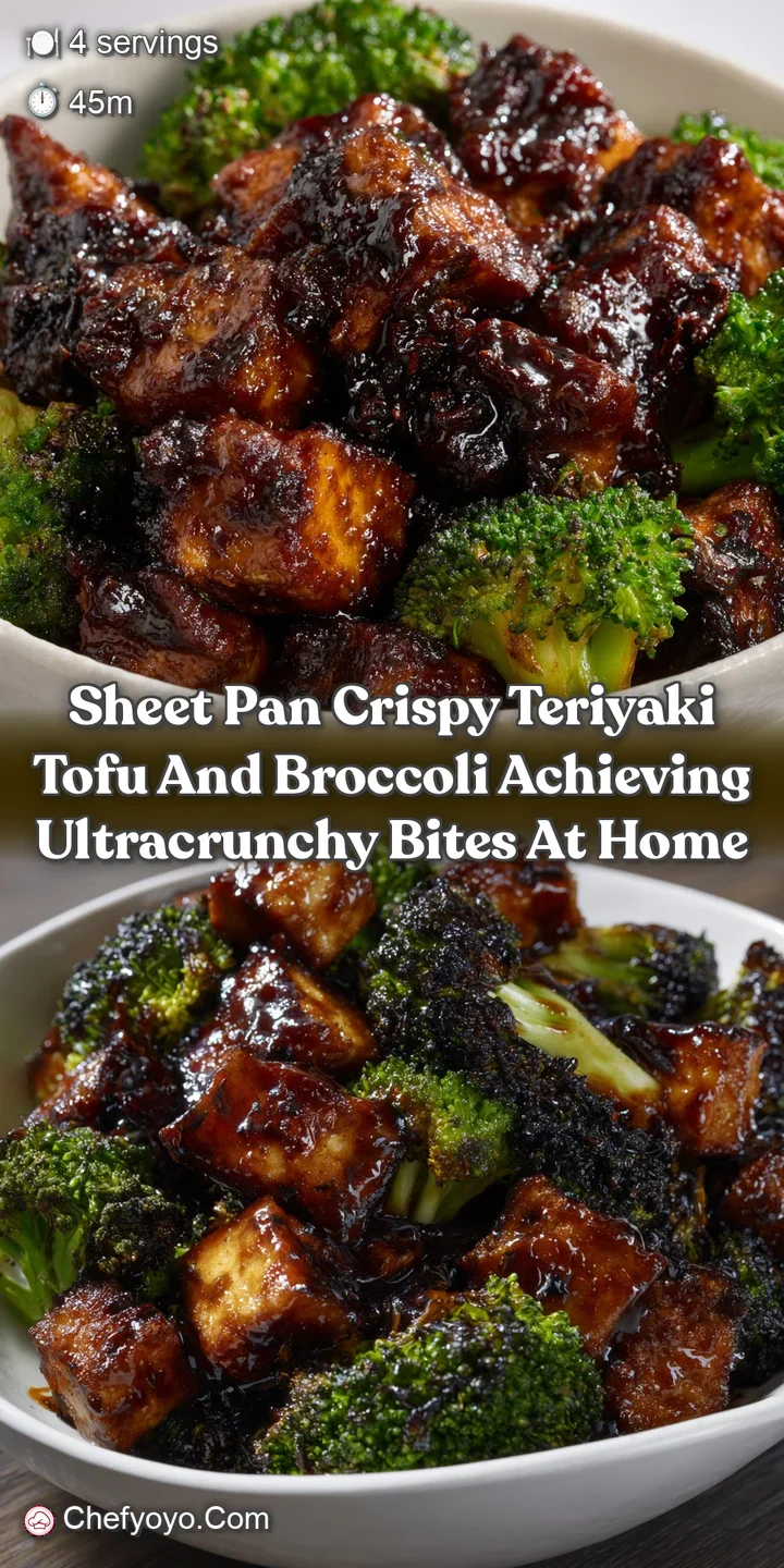 Sheet Pan Crispy Teriyaki Tofu and Broccoli Achieving UltraCrunchy Bites at Home