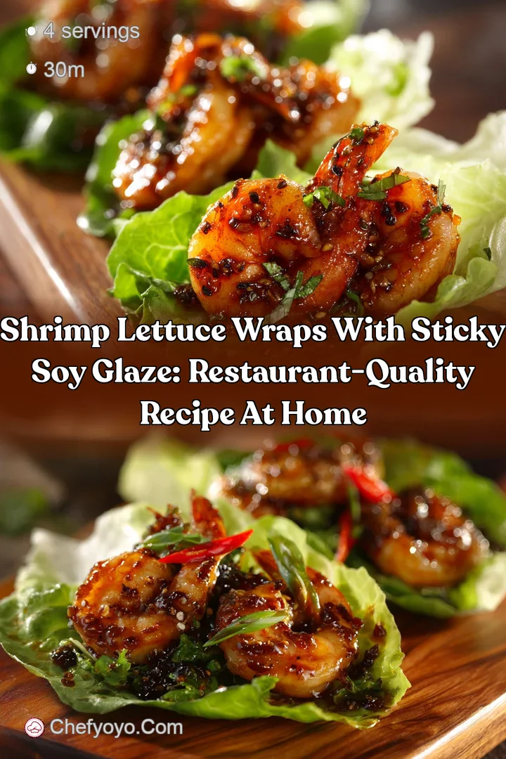 Shrimp Lettuce Wraps with Sticky Soy Glaze: Restaurant-Quality Recipe at Home