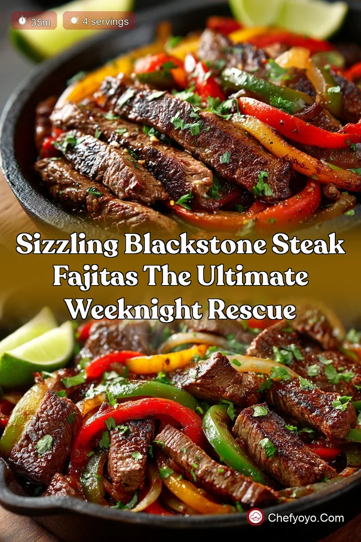 Sizzling Blackstone Steak Fajitas The Ultimate Weeknight Rescue