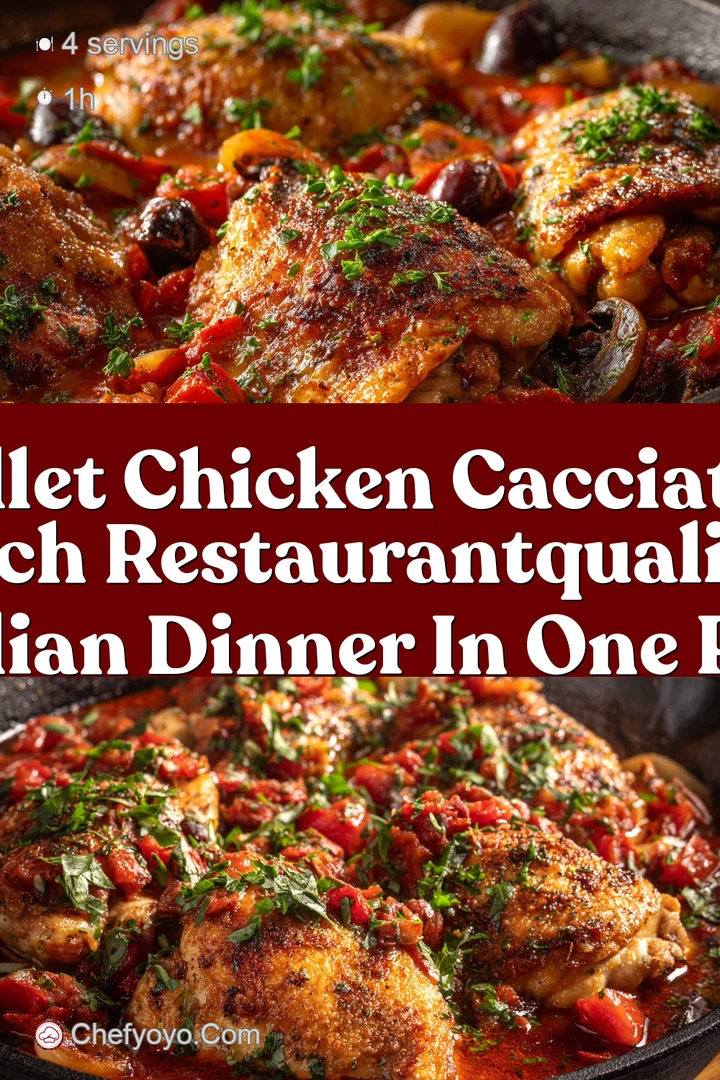 Skillet Chicken Cacciatore Rich RestaurantQuality Italian Dinner in One Pan