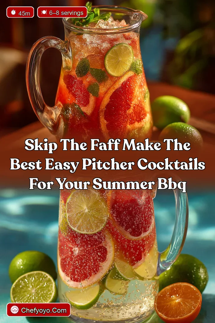 Skip the Faff Make the Best Easy Pitcher Cocktails for Your Summer BBQ