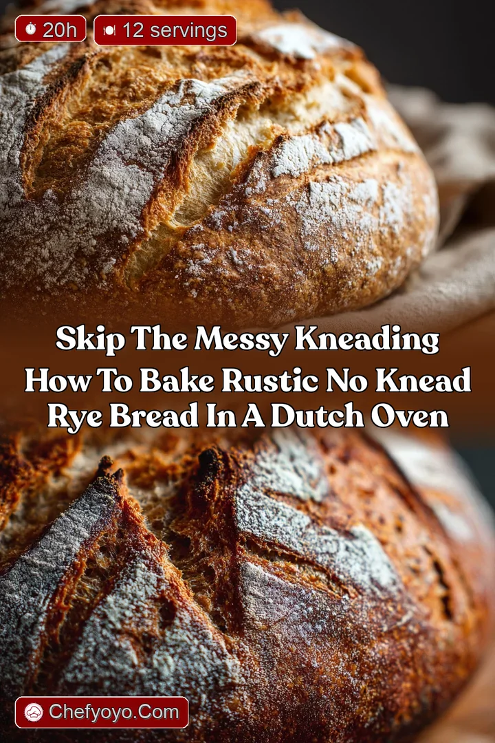 Skip the Messy Kneading How to Bake Rustic No Knead Rye Bread in a Dutch Oven