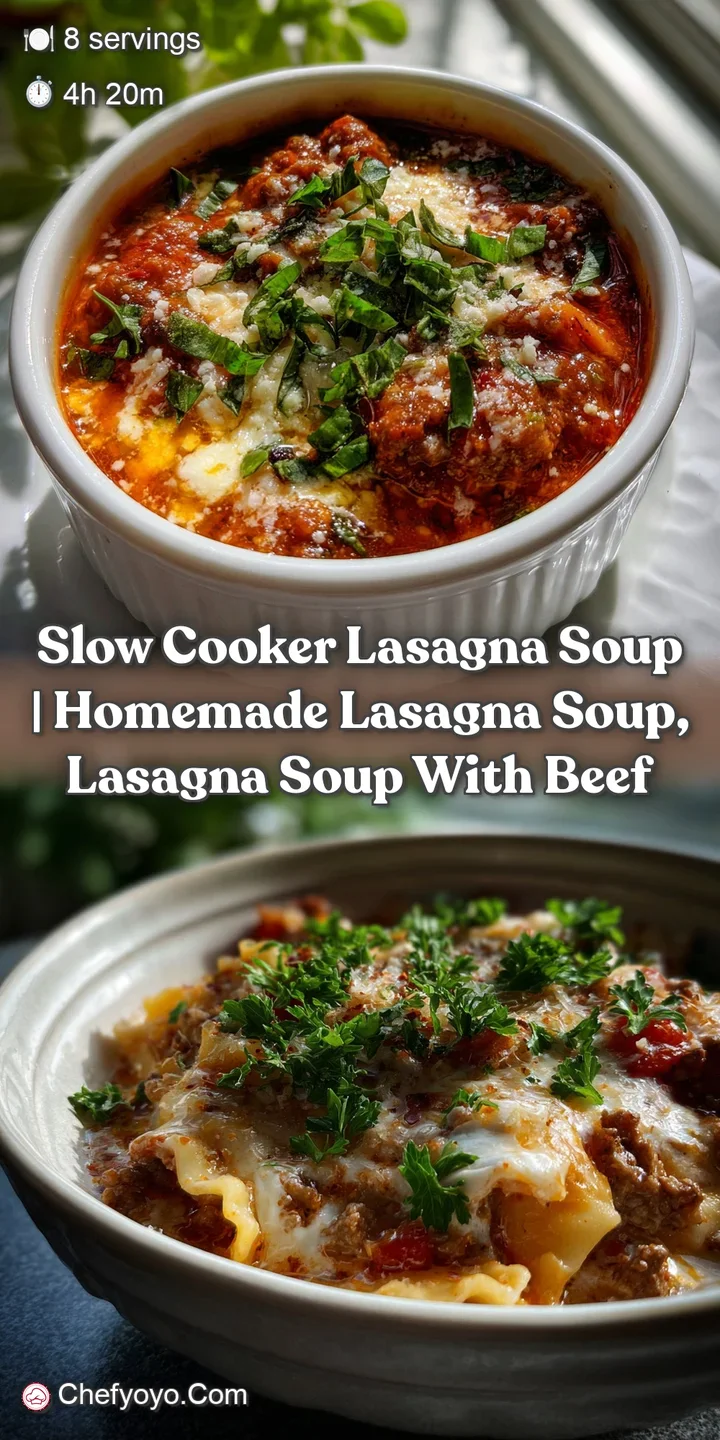 Close-up of a bubbling bowl of soup, showing the depth of the red tomato broth, melting cheese, and fresh herbs, a warm, i...