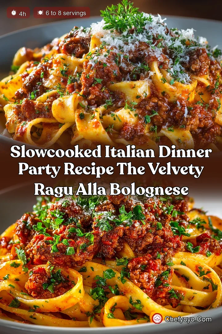 SlowCooked Italian Dinner Party Recipe The Velvety Ragu alla Bolognese