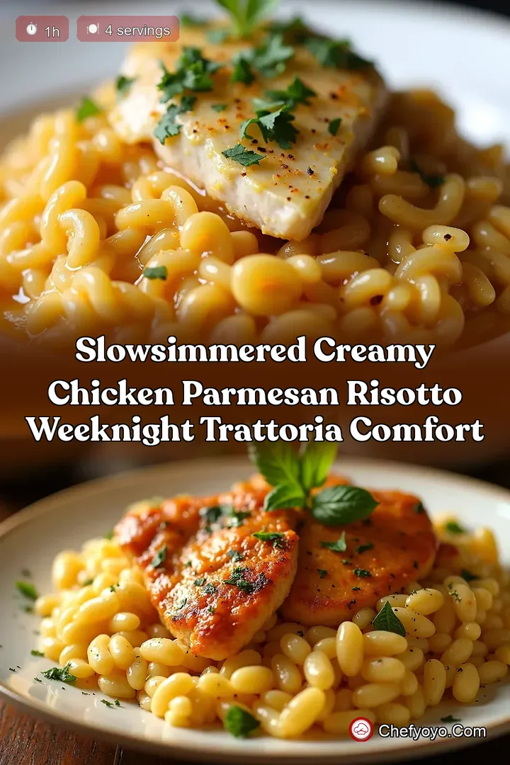 SlowSimmered Creamy Chicken Parmesan Risotto Weeknight Trattoria Comfort
