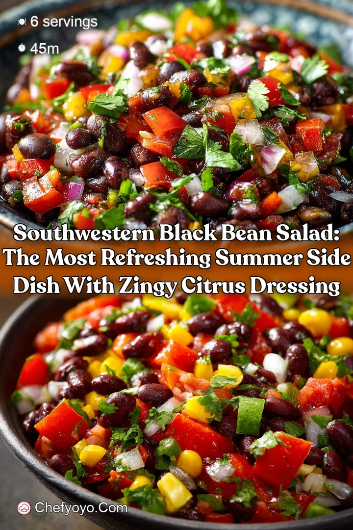 Southwestern Black Bean Salad: The Most Refreshing Summer Side Dish with Zingy Citrus Dressing