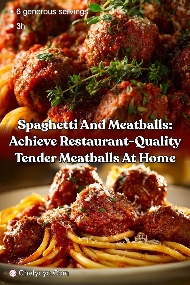 Spaghetti and Meatballs: Achieve Restaurant-Quality Tender Meatballs at Home