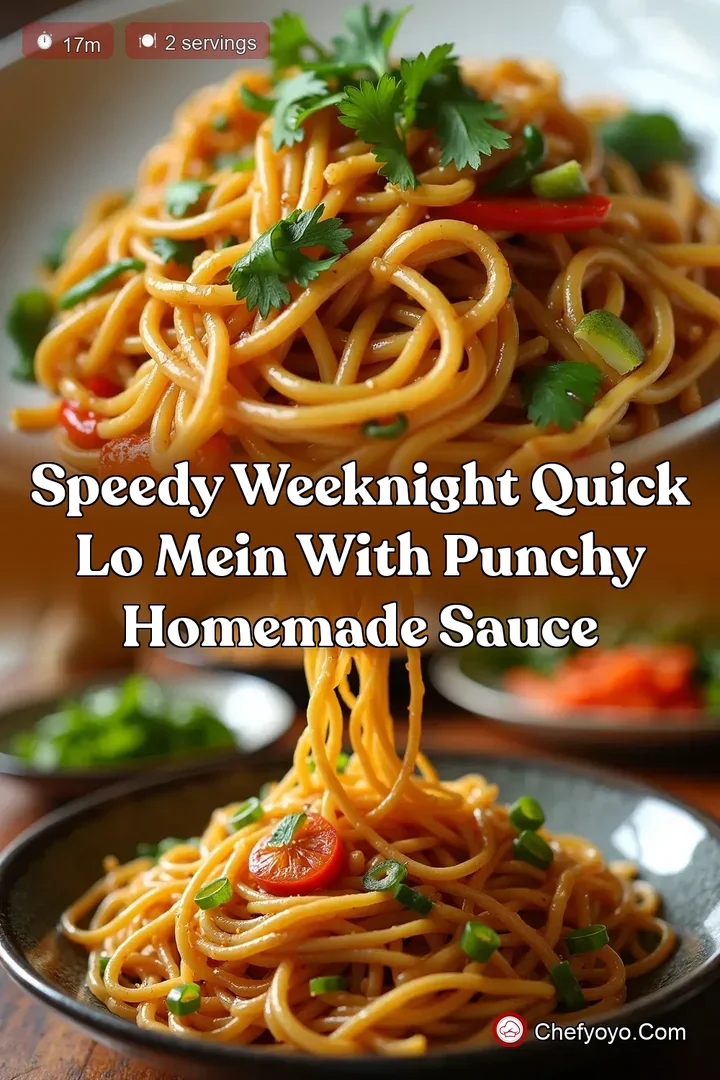 Speedy Weeknight Quick Lo Mein with Punchy Homemade Sauce