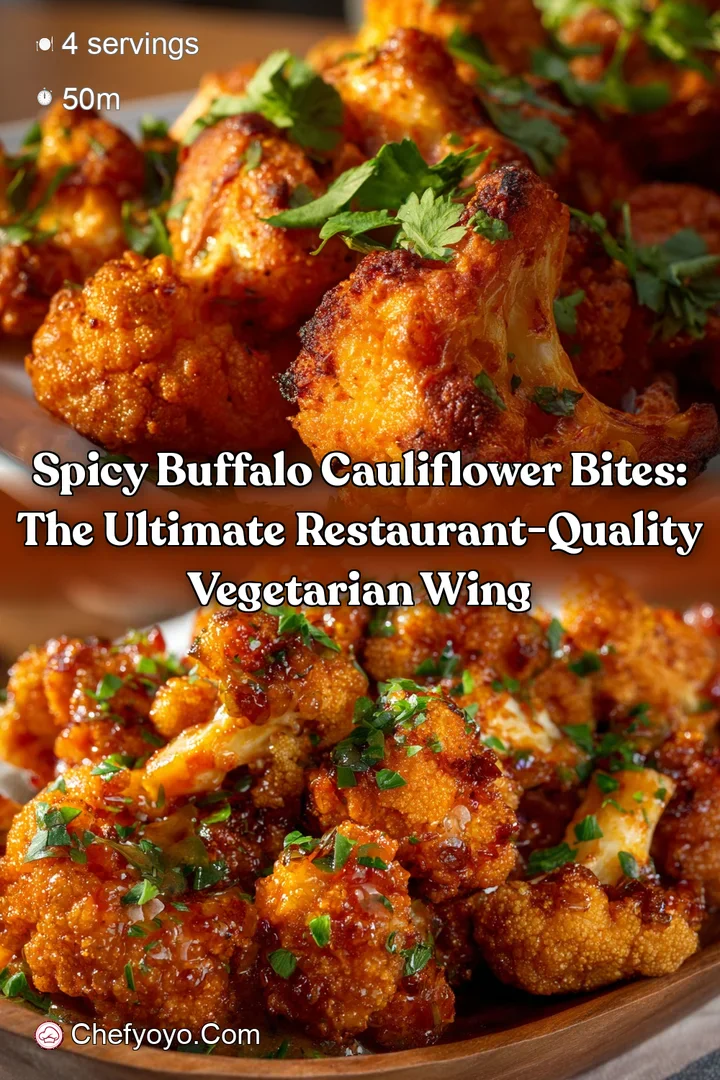 Spicy Buffalo Cauliflower Bites: The Ultimate Restaurant-Quality Vegetarian Wing