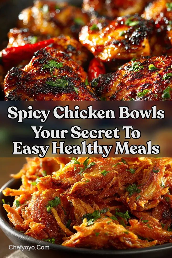 Spicy Chicken Bowls Your Secret to Easy Healthy Meals