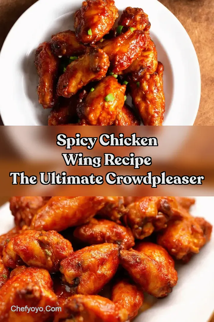 Spicy Chicken Wing Recipe The Ultimate CrowdPleaser
