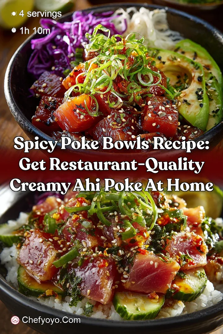 Spicy Poke Bowls Recipe: Get Restaurant-Quality Creamy Ahi Poke at Home