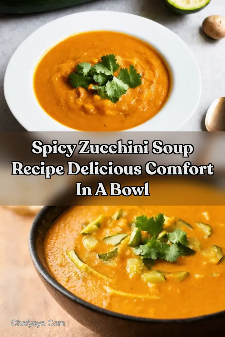 Spicy Zucchini Soup Recipe Delicious Comfort In A Bowl