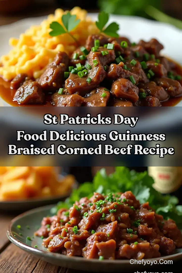St Patricks Day Food Delicious Guinness Braised Corned Beef Recipe