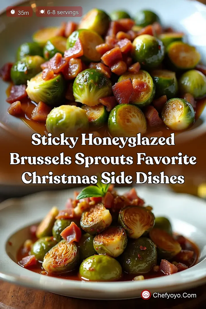 Sticky HoneyGlazed Brussels Sprouts Favorite Christmas Side Dishes