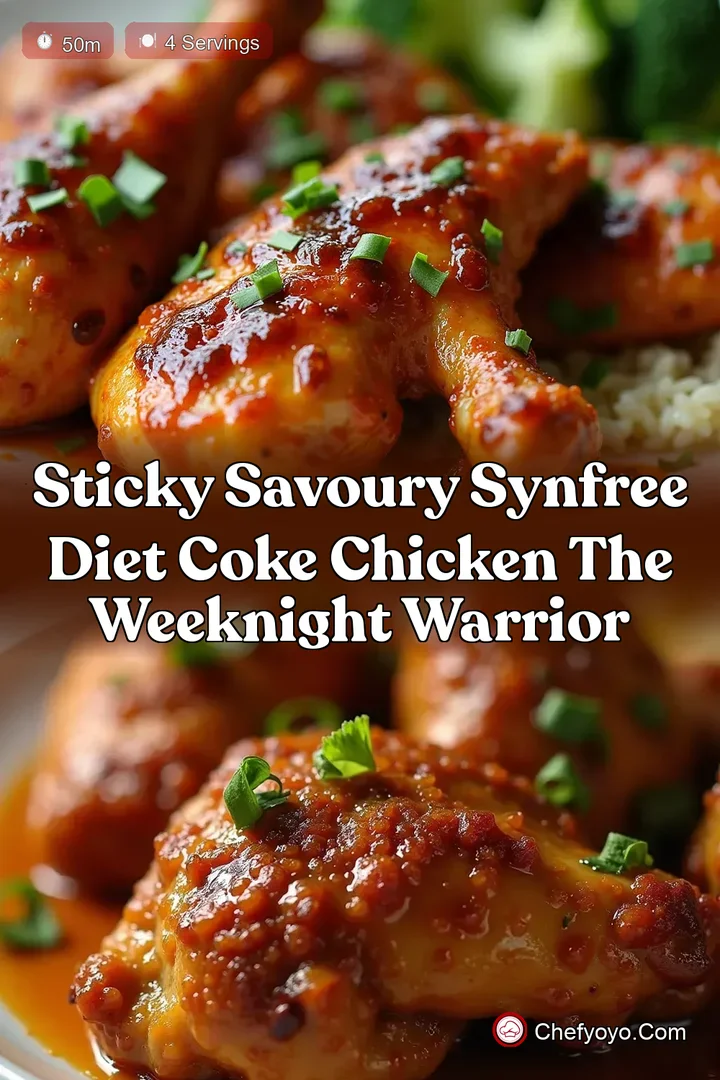 Sticky Savoury SynFree Diet Coke Chicken The Weeknight Warrior