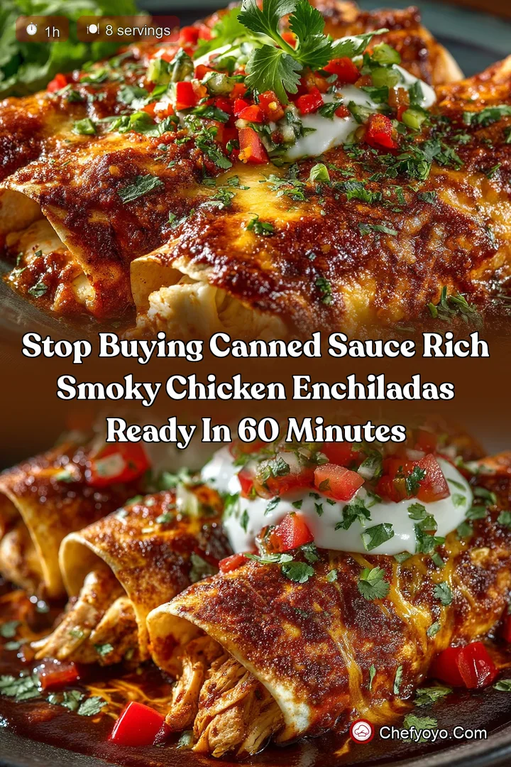 Stop buying canned sauce Rich Smoky Chicken Enchiladas Ready in 60 Minutes