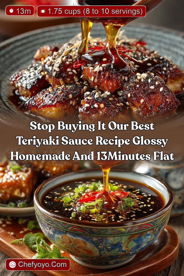 Stop Buying It Our Best Teriyaki Sauce Recipe Glossy Homemade and 13Minutes Flat