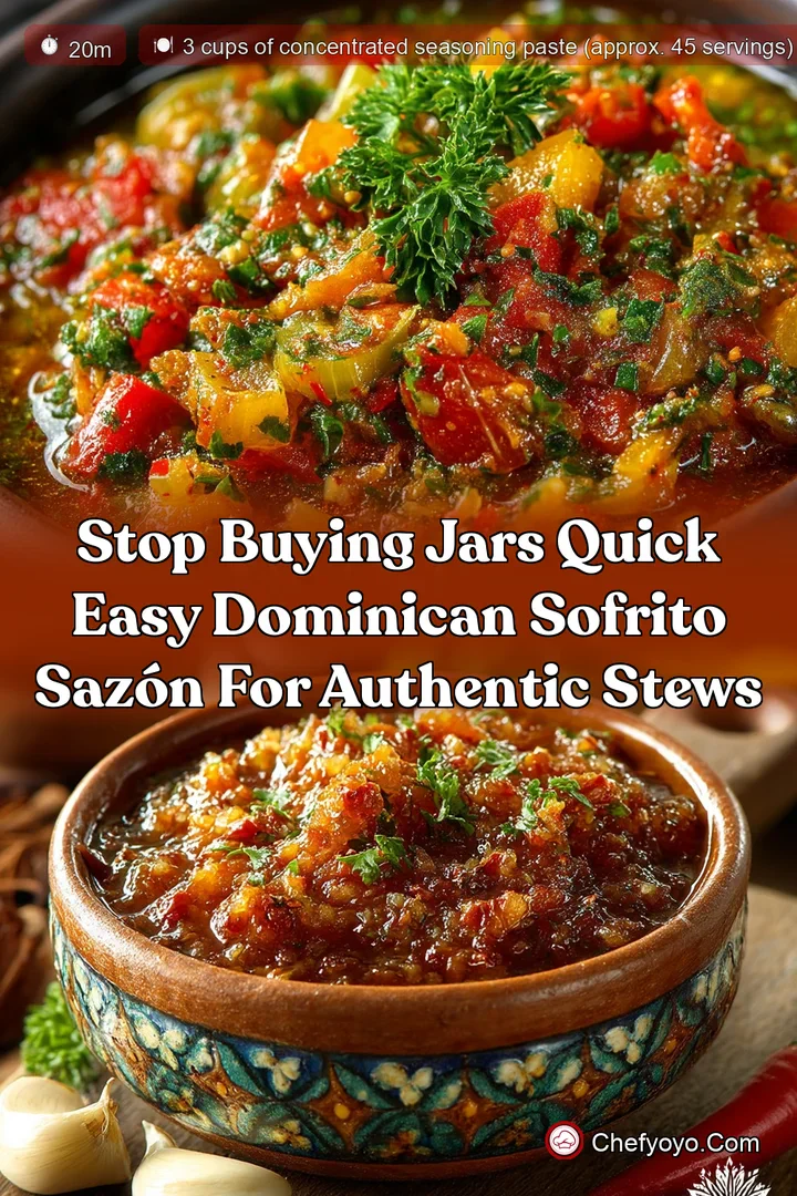 Stop Buying Jars Quick Easy Dominican Sofrito Sazón for Authentic Stews