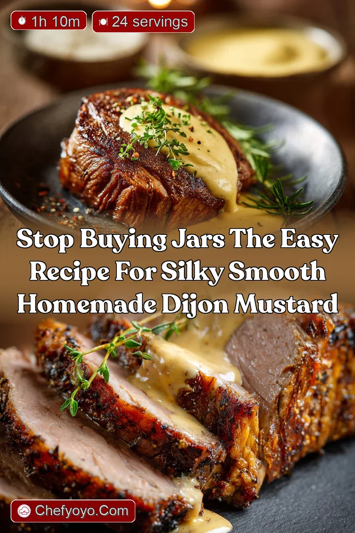 Stop Buying Jars The Easy Recipe for Silky Smooth Homemade Dijon Mustard