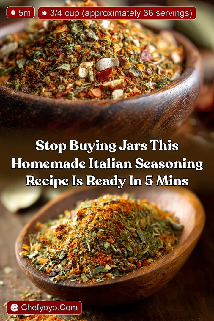 Stop Buying Jars This Homemade Italian Seasoning Recipe is Ready in 5 Mins