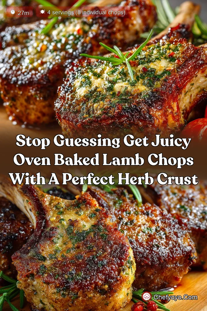 Stop Guessing Get Juicy Oven Baked Lamb Chops with a Perfect Herb Crust