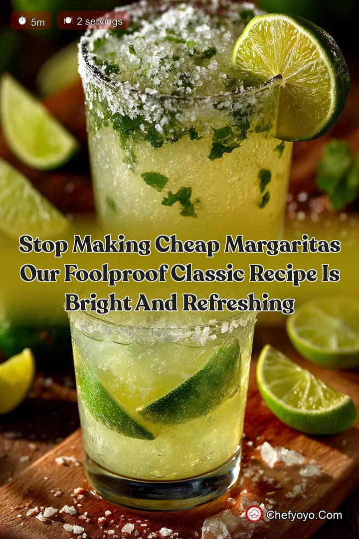 Stop making cheap Margaritas Our foolproof classic recipe is bright and refreshing