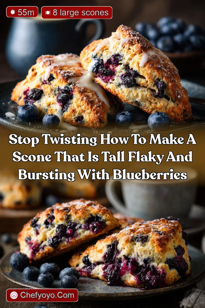Stop Twisting How To Make A Scone That Is Tall Flaky and Bursting with Blueberries