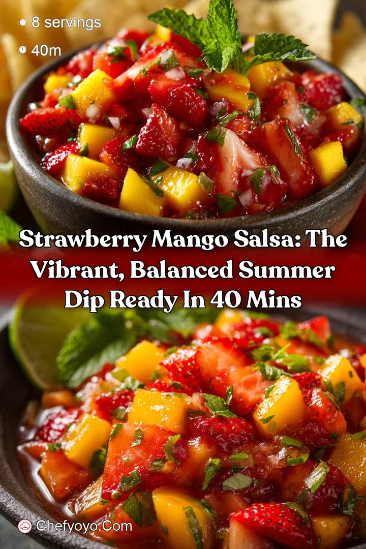 Strawberry Mango Salsa: The Vibrant Balanced Summer Dip Ready in 40 Mins