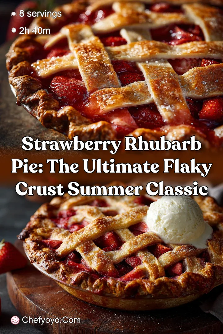 Strawberry Rhubarb Pie: The Ultimate Flaky Crust Summer Classic