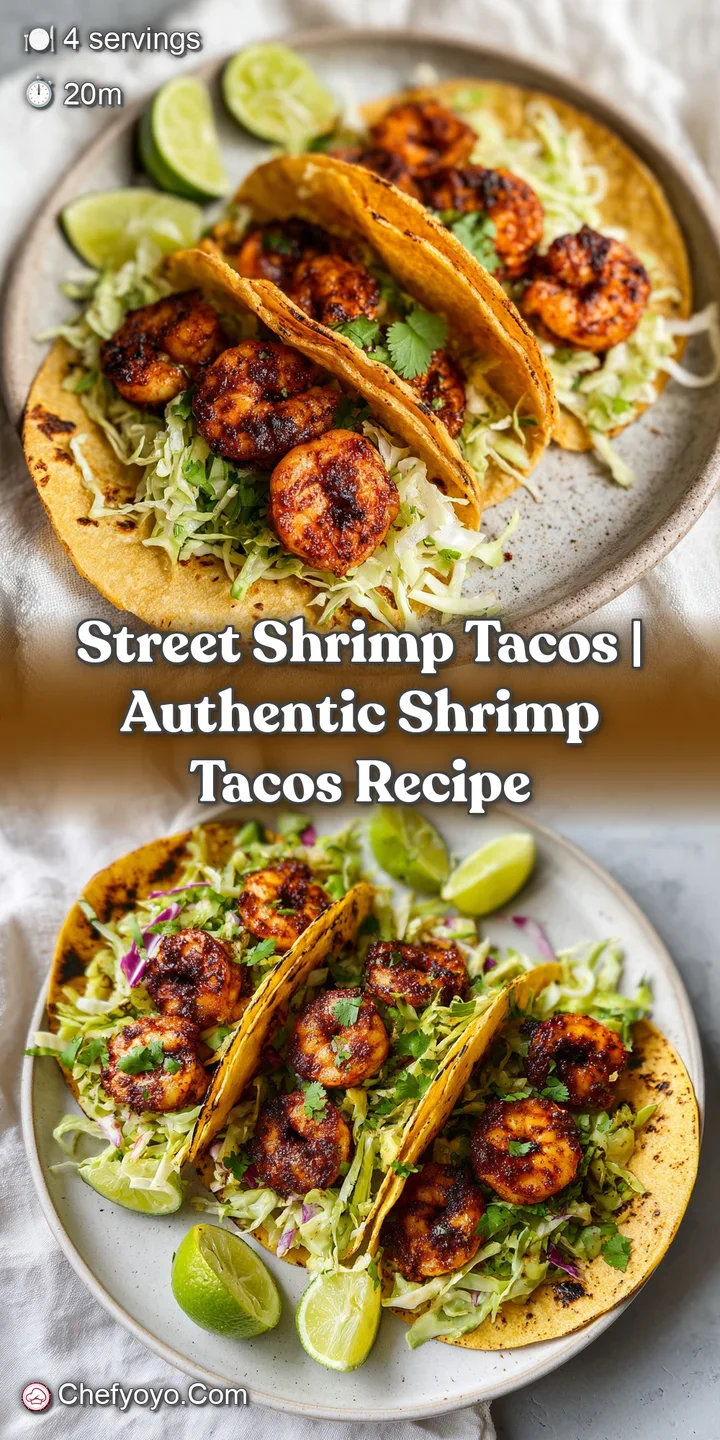 Extreme close-up of juicy, pan-seared pink shrimp topped with crisp slaw and a drizzle of zesty white crema.