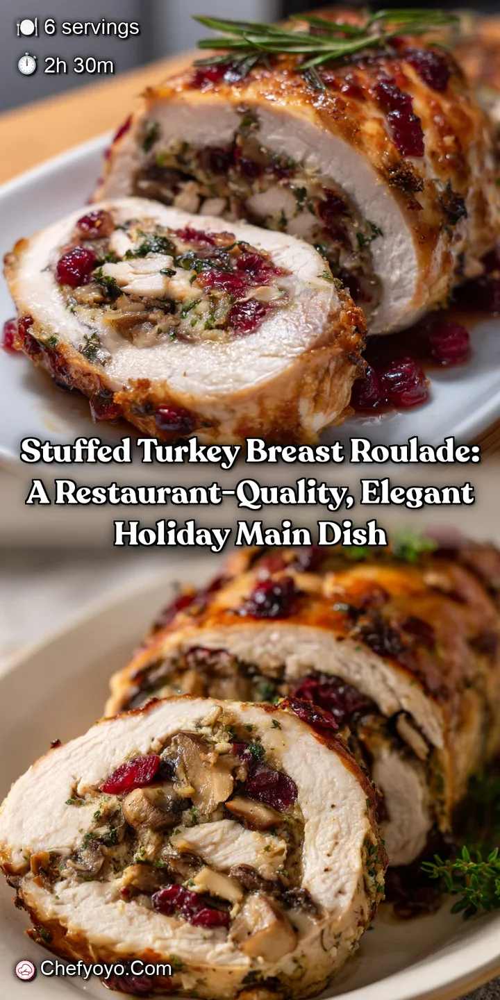 Stuffed Turkey Breast Roulade: A Restaurant-Quality Elegant Holiday Main Dish