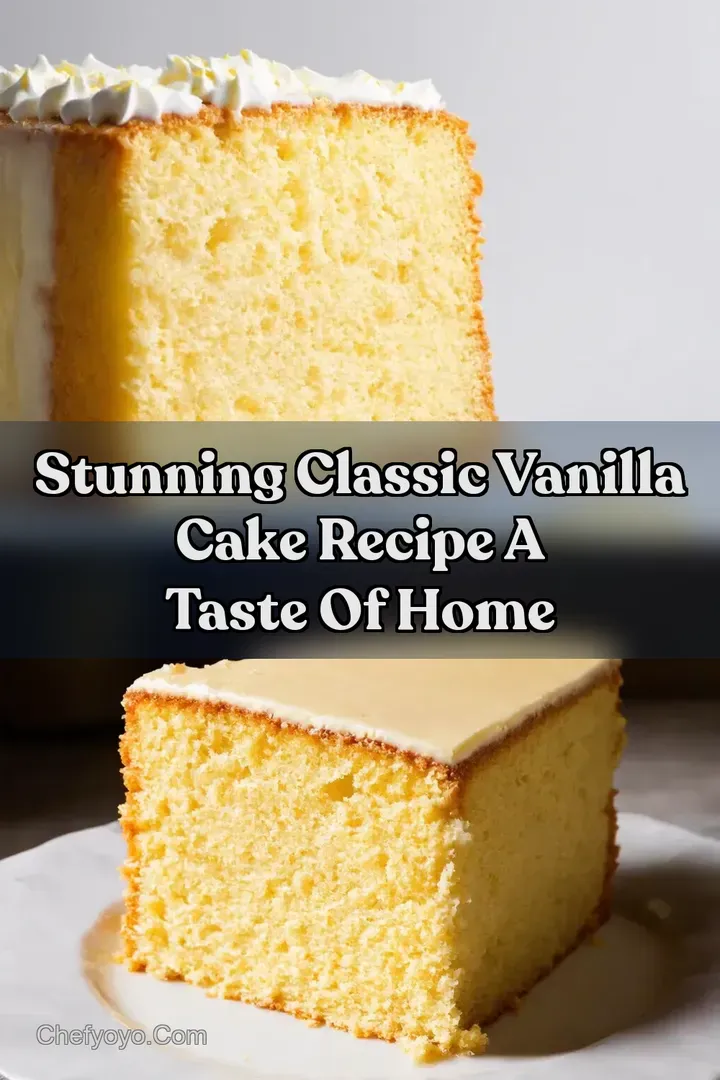Stunning Classic Vanilla Cake Recipe A Taste of Home