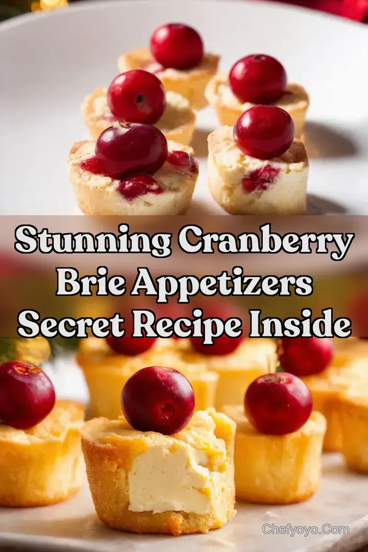 Stunning Cranberry Brie Appetizers Secret Recipe Inside