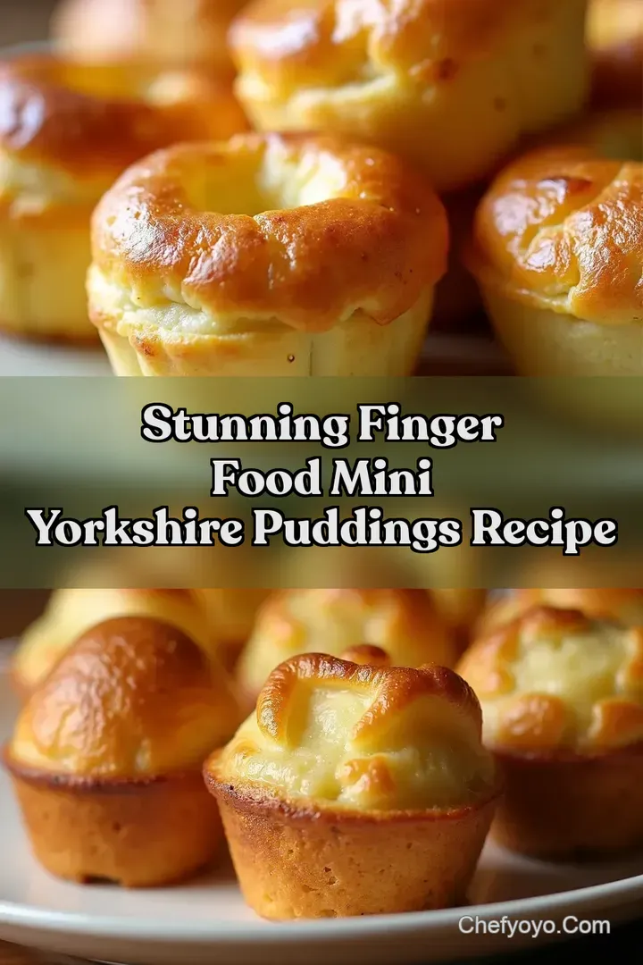 Stunning Finger Food Mini Yorkshire Puddings Recipe